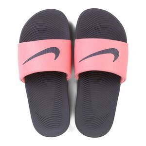 Nike pink/Black Slides Size 8